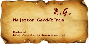 Majsztor Gardénia névjegykártya